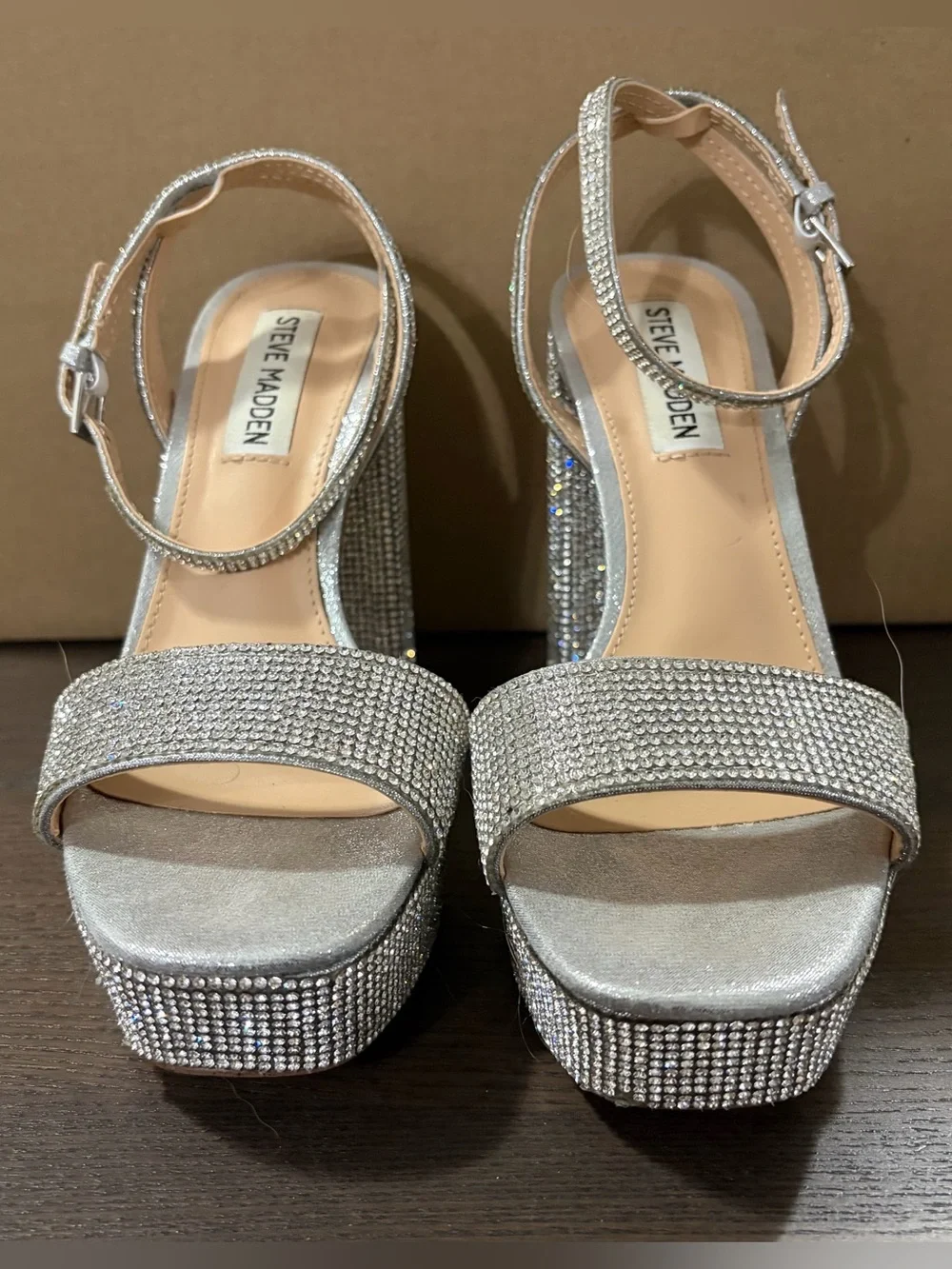 Steve Madden sparkling platform